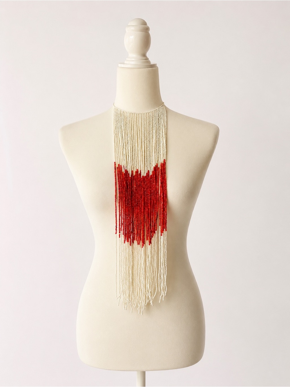 Miyuki Beaded Extra Long Choker Necklace